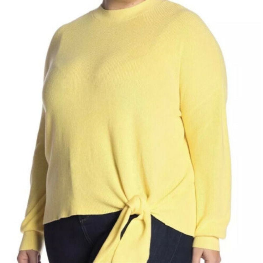 Abound Solid Tie Front Sweater  Size 2X